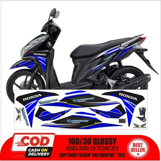 พร้อมส่ง สติกเกอร์กราฟฟิค ลอกออกได้ สําหรับ Honda Vario 125 Techno 2012