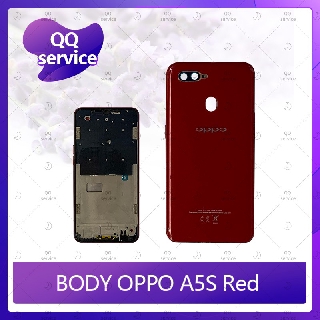 Body OPPO A5S อะไหล่บอดี้ เคสกลางพร้อมฝาหลัง Body อะไหล่มือถือ คุณภาพดี QQ service