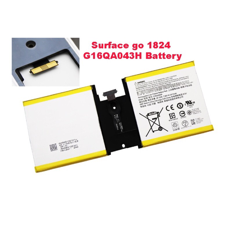 Microsoft Surface go 1824 G16QA043H tablet built-in battery original