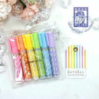 ปากกาเน้นข้อความจิ๋ว แพ็ค 6 สี No.6410 AIHAO