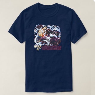 Fanshop เสื้อยืด พิมพ์ลายอนิเมะ One Piece LUFFY GEAR 4TH SNAKEMAN ไซซ์ L &amp; XL