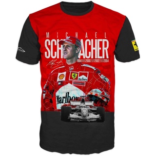 เสื้อยืดแขนสั้น พิมพ์ลาย Champion Michael Schumacher The Man The Myth The Legend สําหรับผู้ชาย