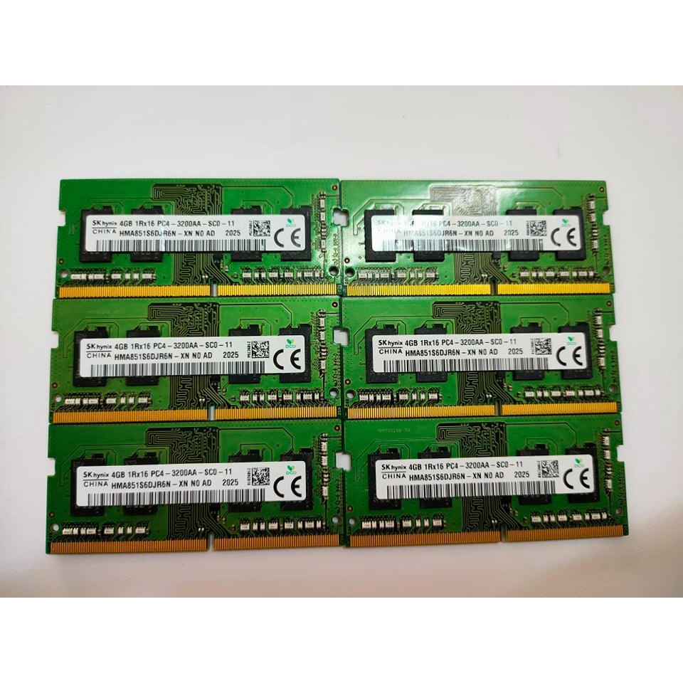 RAM SK Hynix DDR4 4Gb 1Rx16 PC4-3200AA-SCO-11