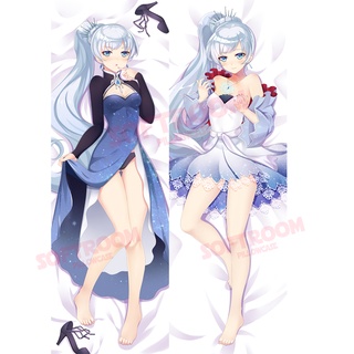 Weiss Schnee RWBY Dakimakura ปลอกหมอน แบบนิ่ม ลายอนิเมะญี่ปุ่น Otaku ขนาด 50x150 ซม. สําหรับโซฟา เตียง DK2565