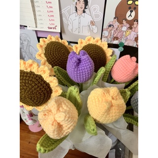 🧶ช่อดอกไม้ไหมพรมสำหรับสั่งทำพิเศษ| ช่อดอกไม้ 💐| ไหมพรม 🧶 | ของขวัญ