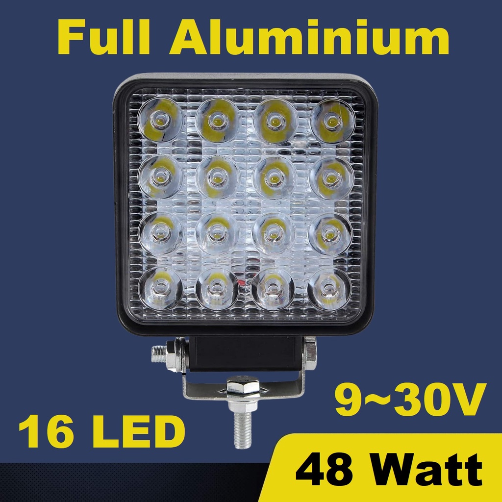 MATA 48 วัตต์ LED Worklight Spotlight สําหรับรถยนต์และรถจักรยานยนต์ 16 จุด 48 วัตต์ Offroad 48W Spot