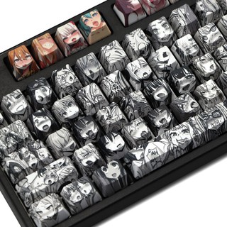 OEM Pbt 108 คีย์แป้นพิมพ์ลายการ์ตูนอะนิเมะ