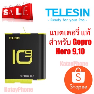 ของแท้ Telesin แบตเตอรี่ สำหรับ Gopro Hero 9 , Hero 10 ราคาถูก