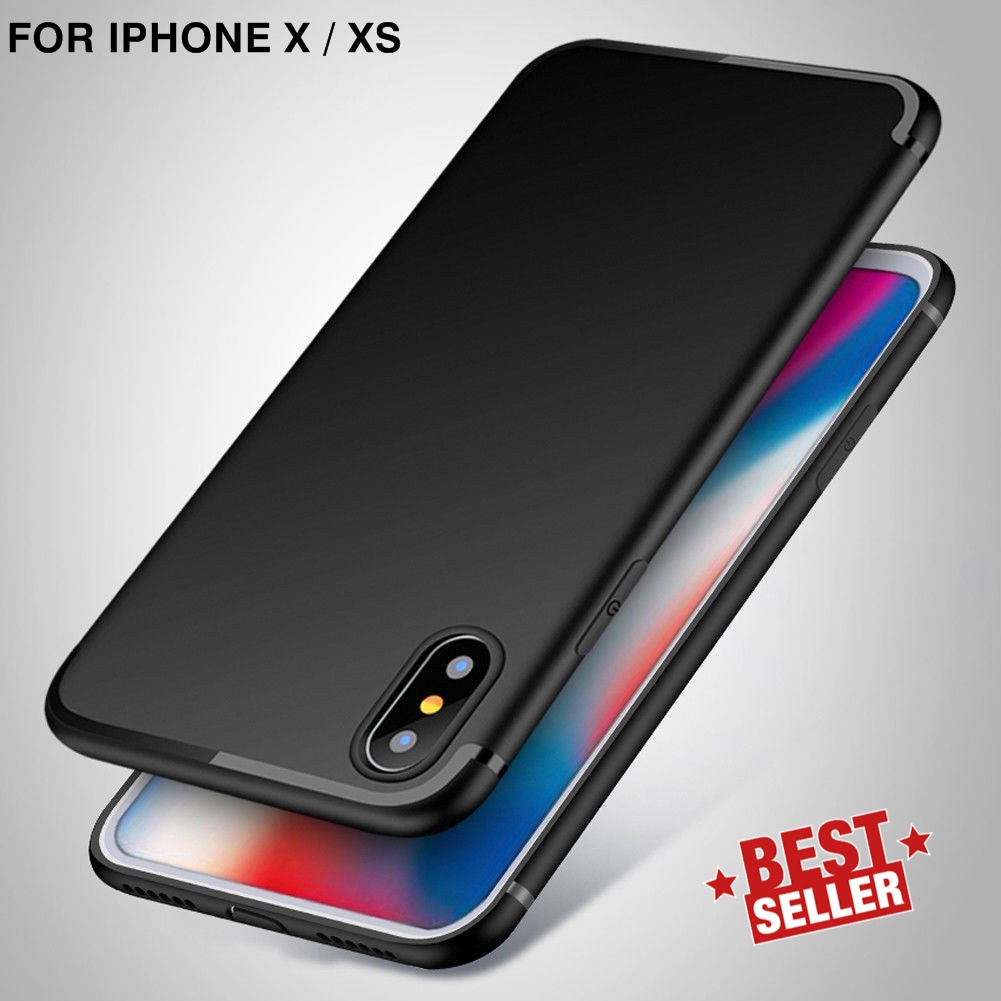 Iphone X XS Slim Matte Premium Case Macaron List TPU Jelly