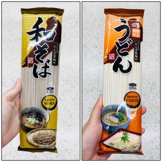 Yamamori Japanese Soba / Udon เส้นบะหมี่โซบะ / เส้นอุด้ง ญี่ปุ่น ชนิดแห้ง 200g ใช้ทำบะหมี่เย็น อุด้ง cold noodle