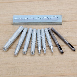 N☛11 Sets Metal Punch Hole Rivet Button Snaps Fasteners