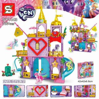 sale ตัวต่อ เลโก้ ม้าโพนี่ ปราสาท ตำนาน โพนี่ Lego My Little Pony Castle and Book SY1497 SY1443