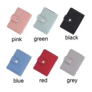 MELODYGOODS1FJ 26 ช่องใส่การ์ดผู้ถือบัตรเครดิต Multi-function Candy สีผู้หญิงผู้ชาย PU หนัง