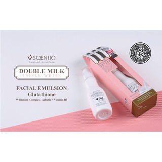 SCENTIO DOUBLE MILK TRIPLE WHITE FACIAL EMULSION (150ml.)