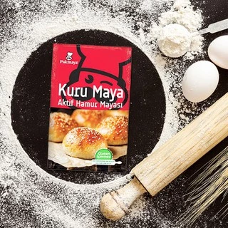 (พร้อมส่ง)ยีสต์แห้งทำขนมปัง นำเข้าจากตุรกี Active Dry Yeast แบรนด์ Kuru Maya Aktif Hamur Mayası Exp 09 2027 ขนาด100 กรัม