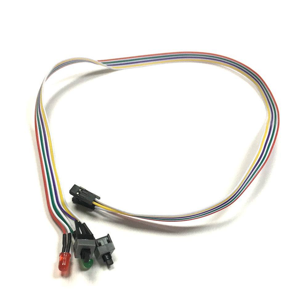 *พร้อมส่ง* สวิตช์เปิดปิด สวิตช์เส้น สาย Power/Reset Switch PC ATX Mainboard (65 cm)