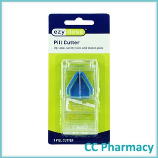 Ezy Dose Pill Cutter ที่ตัดเม็ดยาแบบใสพร้อมช่องเก็บ