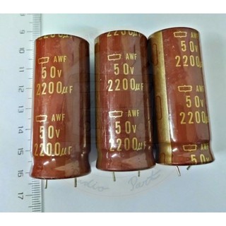 NIPPON CHEMICON AWF 2200µF 50V  Audio Grade Electrolytic Capacitor (1pc)