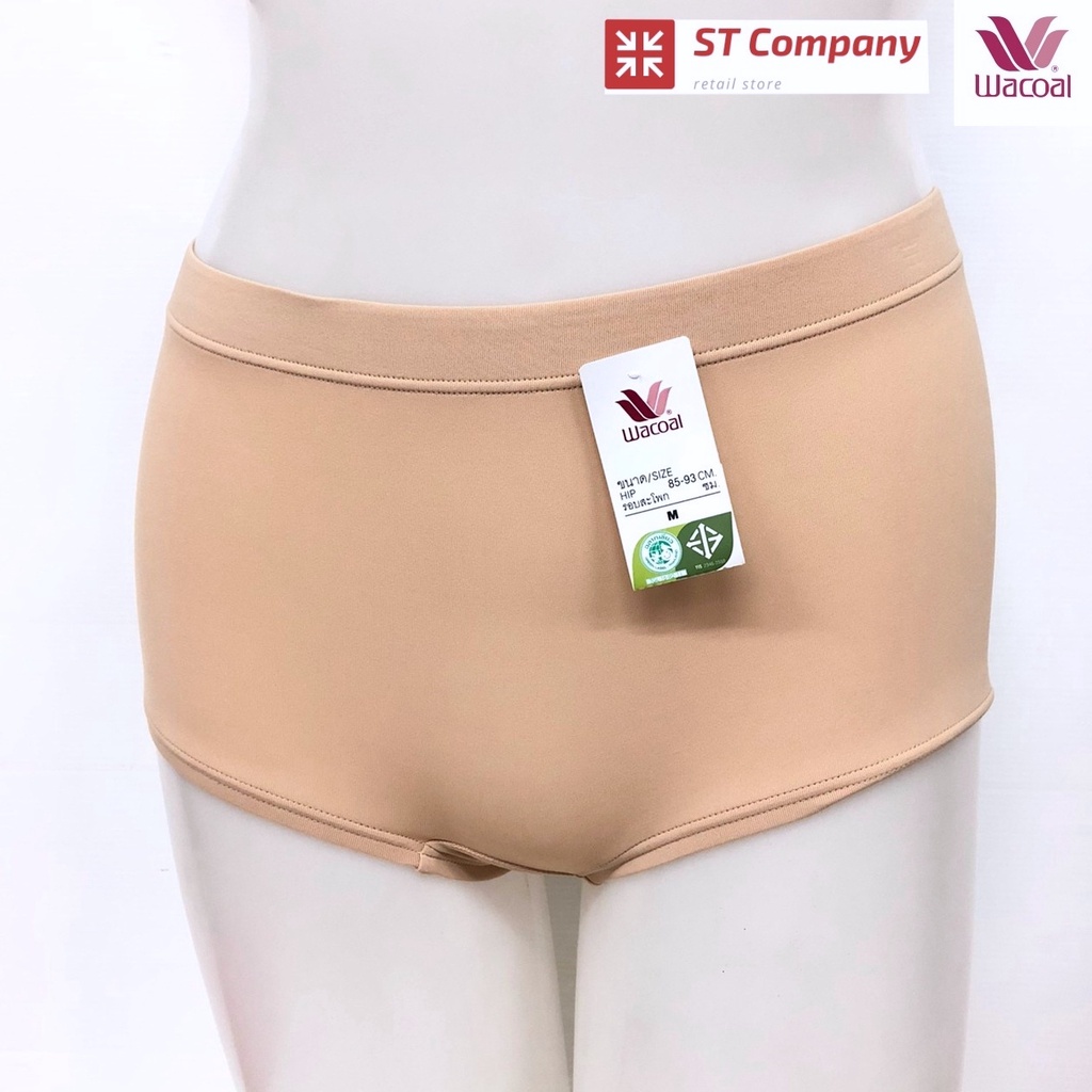 Wacoal Boyleg Panty ทรงขาสั้น (Boyleg) เอวสูง เนื้อ (Nude) 1 ชิ้น รุ่น WU8457 เนื้อผ้า Nylon Tactel 