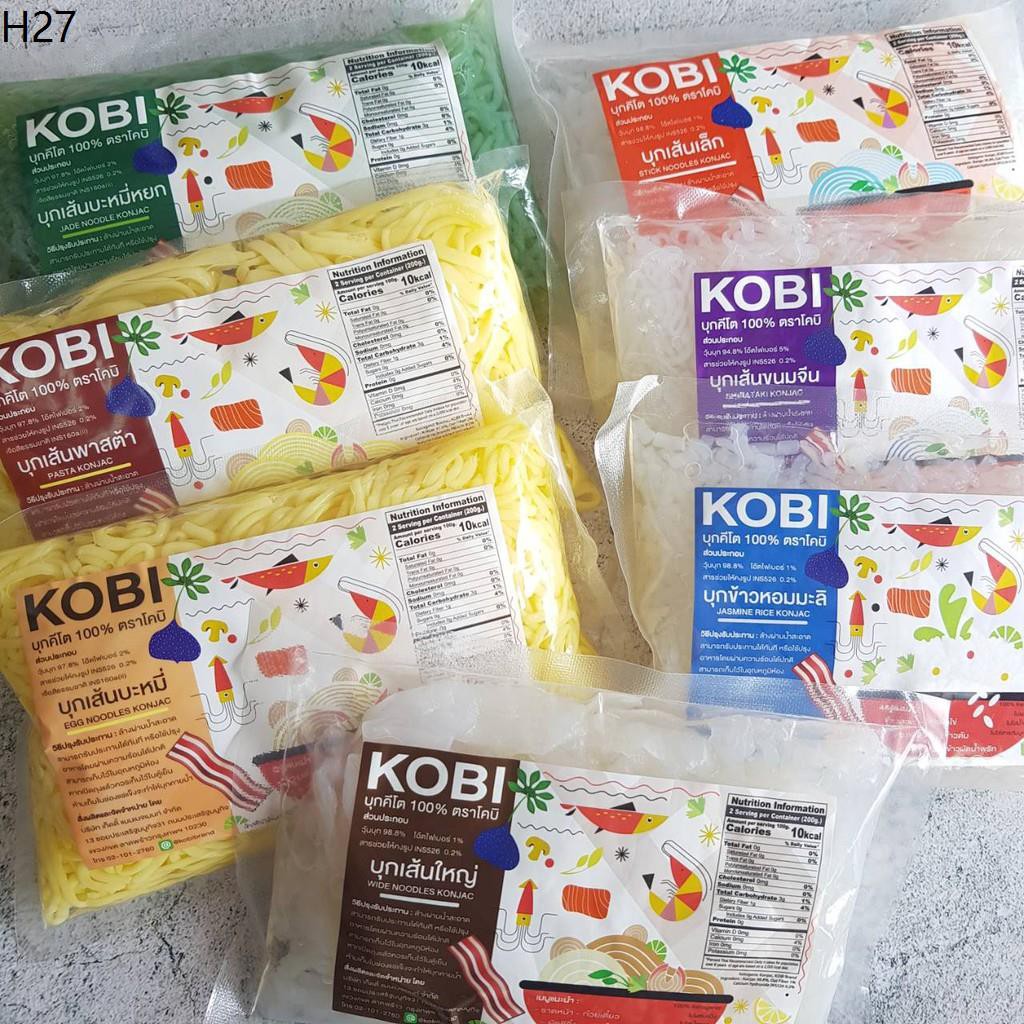 [Keto/Clean] KOBI เส้นบุก บุกข้าวหอมมะลิ บุกบะหมี่ ขนาด 200 กรัม