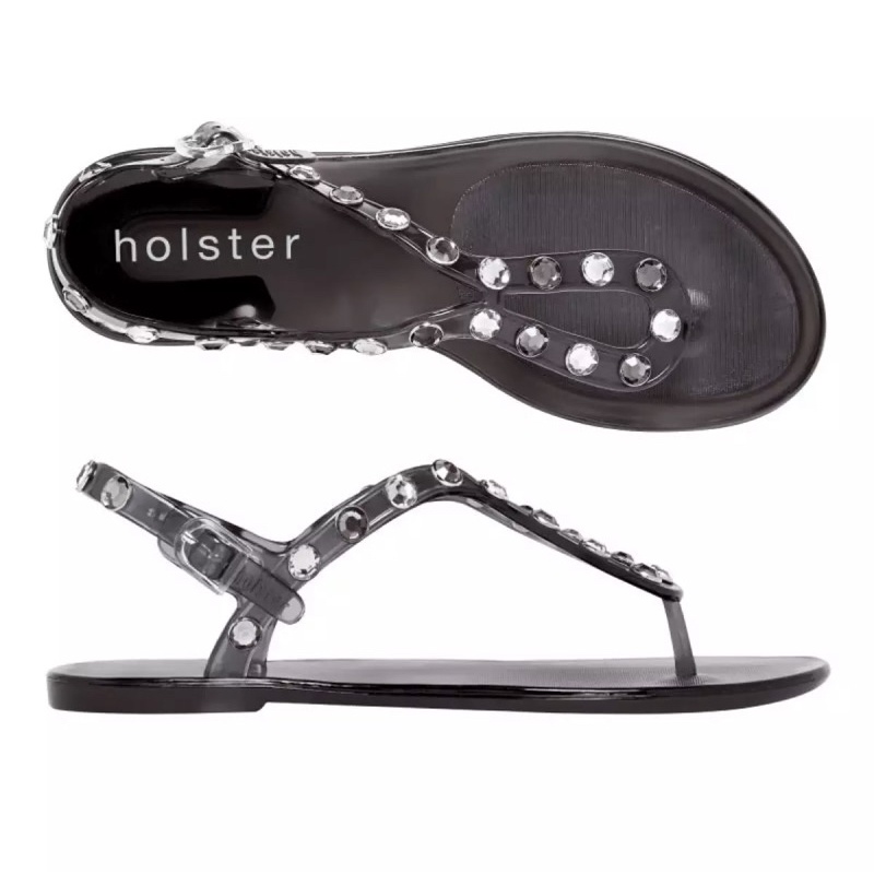 รองเท้าholster รองเท้ารัดส้นholster Holster Rainbow Supermodel Clear Graphite รองเท้าส้นแบนแบบรัดส้น holsterมือหนึ่ง