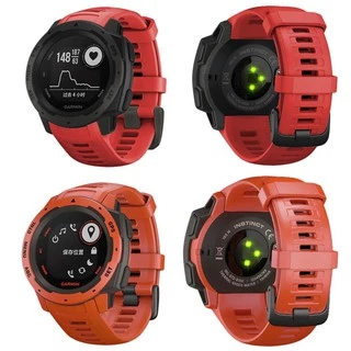 Soft Silicone สายนาฬิกา Garmin Instinct / สาย Garmin Instinct 2 / Instinct Tactical / Solar / Esports Replacement Strap Band 2 Wristband