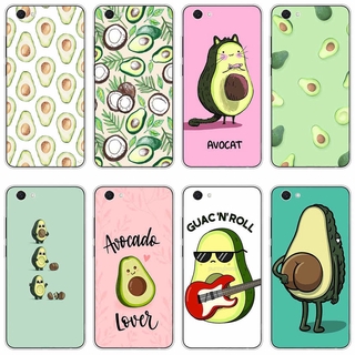 Vivo z1x y67 v5 v5s y66 y51 y20 2021 Case TPU Soft Silicon Protecitve Shell Phone casing Cover Cute avocado cartoon