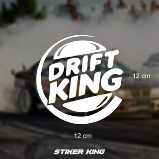 สติกเกอร์ติดรถยนต์ ลาย Drift King