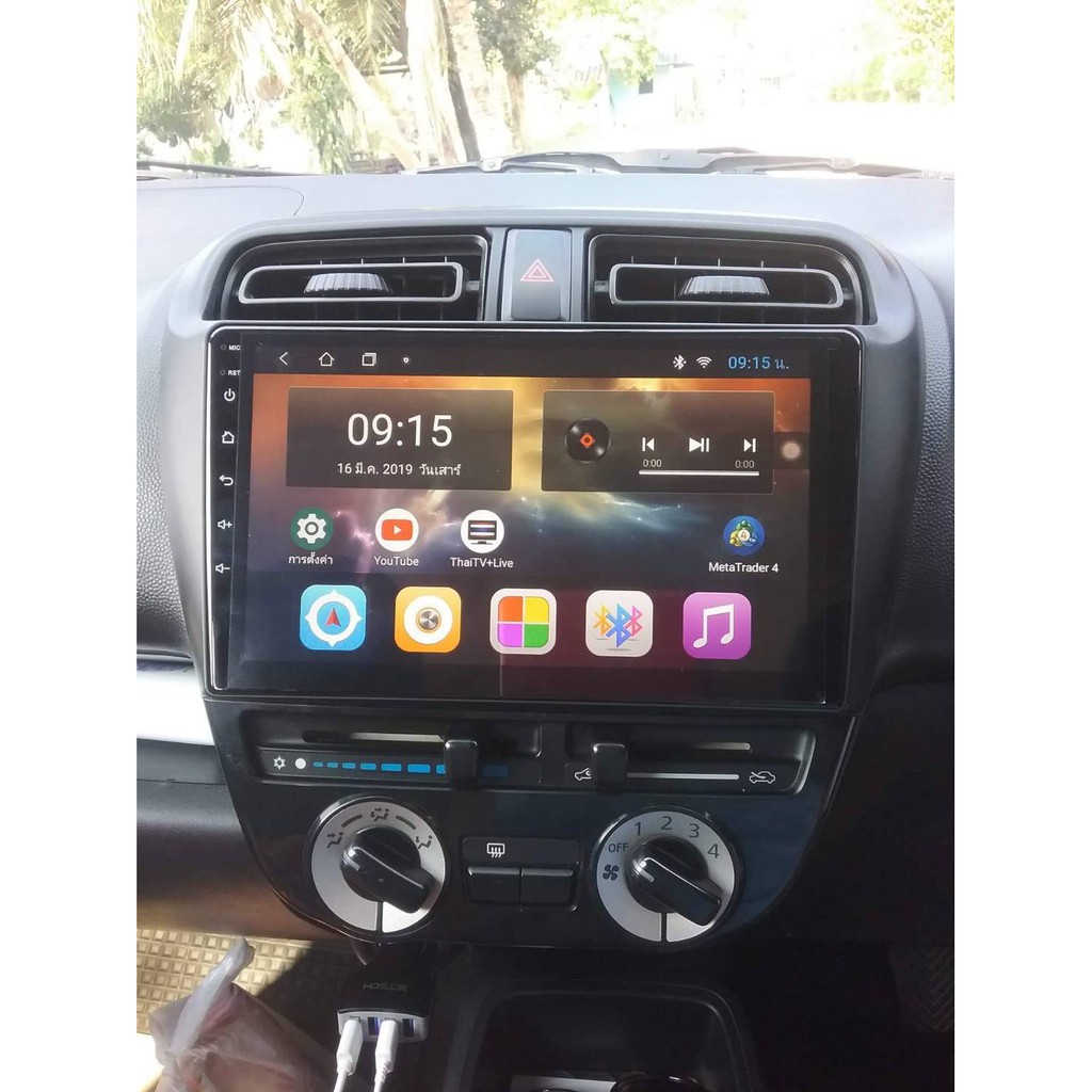 จอ Alpha Coustic Android ตรงรุ่น Mitsubishi Mirage และ Attrage ขนาด 9นิ้ว Ram 2 Rom 16