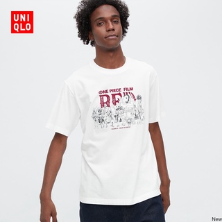 Uniqlo UT เสื้อยืดแขนสั้น พิมพ์ลาย ONE PIECE FILM RED สําหรับผู้ชาย ผู้หญิง 447962