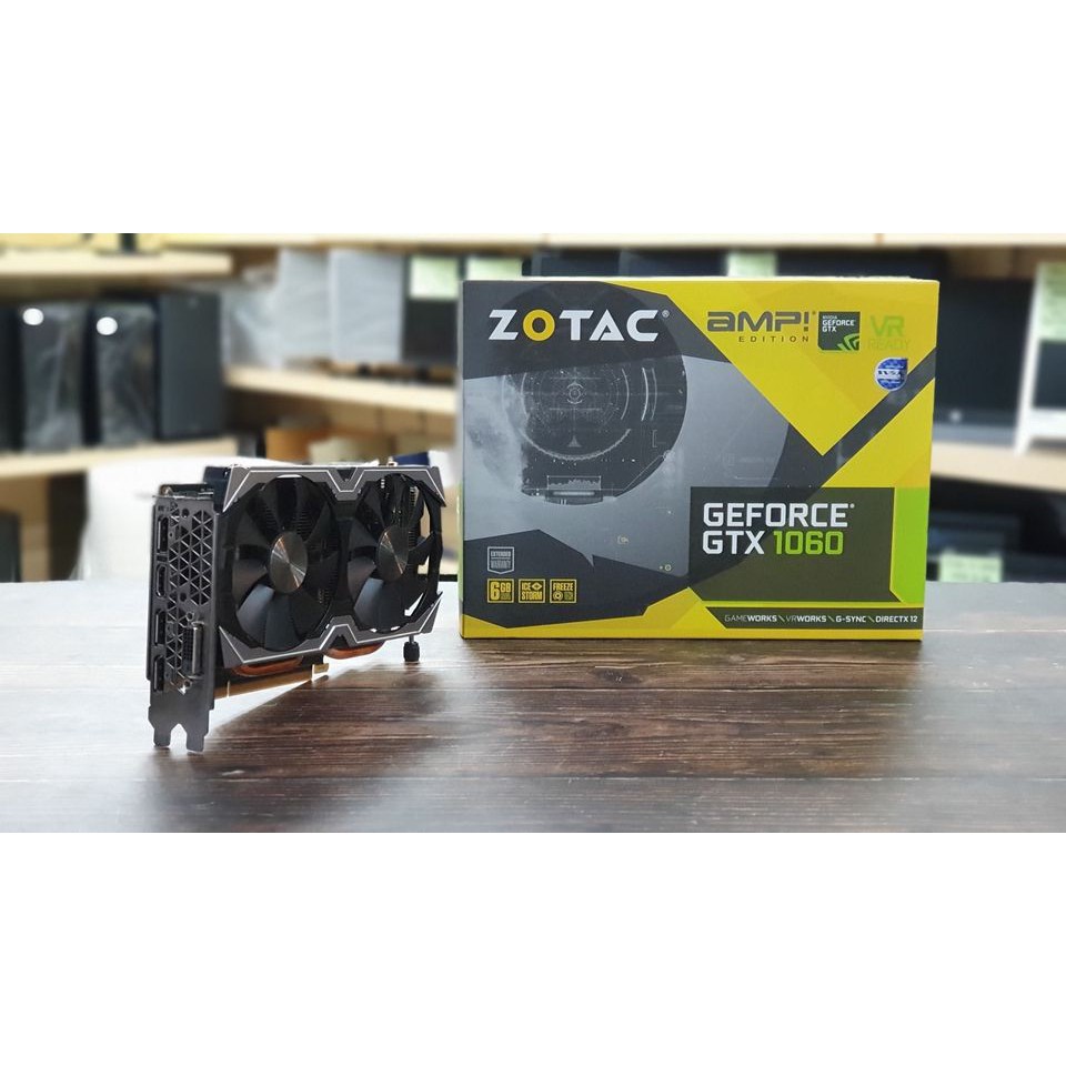 การ์ดจอ GeForce GTX1060 6 GB ZOTAC มีกล่อง มีประกันศูนย์