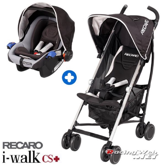 รถเข็น Recaro พร้อมกระเช้าคาร์ซีท รุ่น i-walk cs+