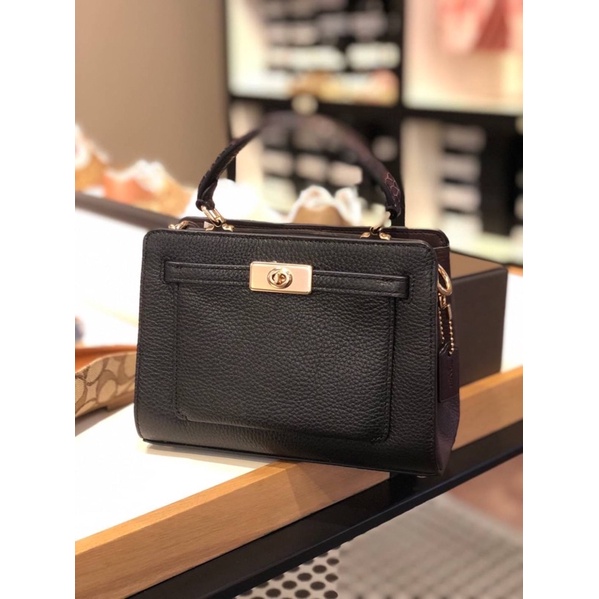 COACH MINI LANE TOP HANDLE IN COLORBLOCK SIGNATURE CANVAS (COACH COACH MINI LANE TOP HANDLE IN COLORBLOCK SIGNATURE CANVAS (COACH