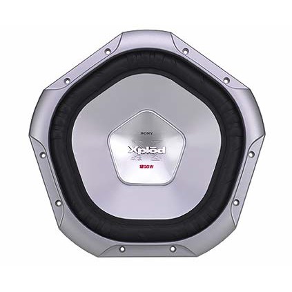 ซับ Sony XpIod Peak Power XS-L1090P5 1คู่Series 1200W 10 นิ้ว Car Subwoofer 4-ohm Voice Coil Gold นำ