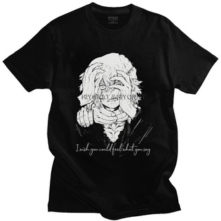 เสื้อยืดวินเทจเสื้อยืดแขนสั้นลําลอง คอกลม ผ้าฝ้าย แบบนิ่ม พิมพ์ลาย Tomura Shigaraki Boku no Hero Academia สําหรับผู้ชาย