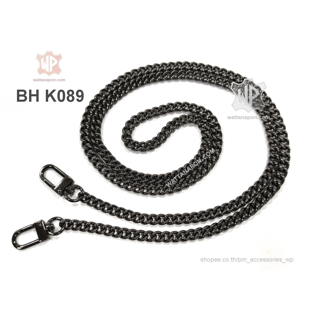 BH K089 สายกระเป๋าโซ่พร้อมตะขอ ยาว 60ซม.,110ซม.,120ซม.,130ซม Metal Chain Crossbody/Shoulder/Handle Strap Replacement ราคา ถูกที่สุด ดีลบีเคเค แกลเลอรีภาพที่ 6