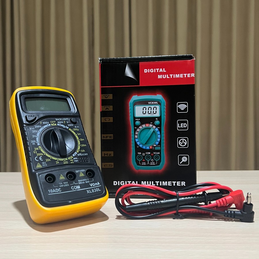 มัลติมิเตอร์แบบดิจิตอล TESTER MULTITESTER AVOMETER DT-830L XL830L
