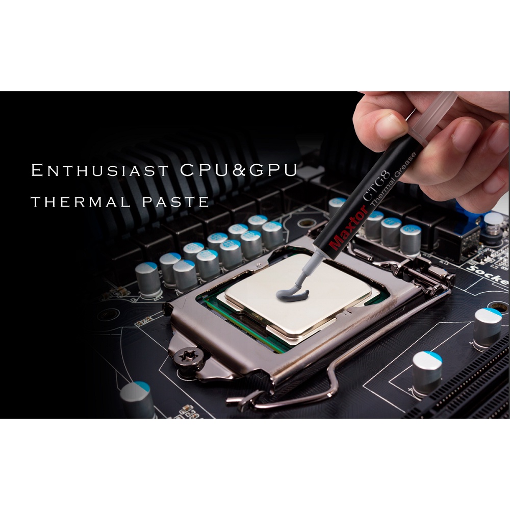 [maxtor Official] Maxtor CTG8 5g Thermal Paste (12.8W/mk) จาระบีระบายความร้อนที่มีประสิทธิภาพสำหรับ CPU/GPU ฮีทซิงค์