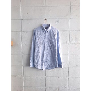 เสื้อเชิ้ตของใหม่ไม่ผ่าน QC แบรนด์ Uniqlo Size : L ผ้า Oxford รอบอก 40 นิ้ว