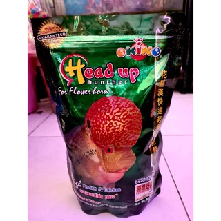 อาหารปลาหมอสี Head up ซองสีเขียว ช่วยเร่งโหนก ขนาด 500 g.