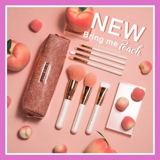 🍑 ใหม่!เซตแปรงแต่งหน้า LUXEFUR Bring Me Peach Collection 7 Pieces Brush Set🍑