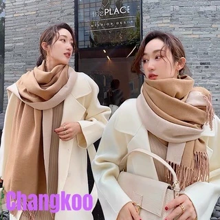 ผ้าพันคอแคชเมียร์ กันหนาว กันลม กันแดด เนื้อผ้าดี สีพื้น Cashmere Scarf สินค้าใหม่ พร้อมส่งในไทย