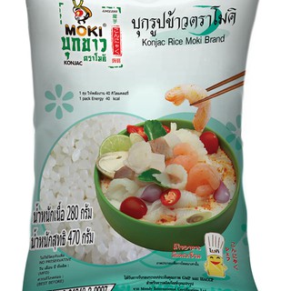 KETO /MOKI บุกรูปข้าว 280 กรัม 6ถุง/คีโต