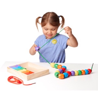 ชุดฝึกร้อยเชือก Melissa &amp; Doug : Primary Lacing Beads