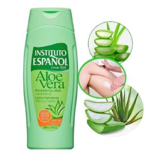 *ปลอมคืนเงิน Instituto Espanol Aloe Vera Moisturizing Lotion Hand And Body 500ml. โลชั่นน้ำนมที่มีส่วนผสมของอโลเวร่าช่วย