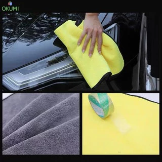 OKUMI_SHOP ผ้าไมโครไฟเบอร์ เกรดพรีเมี่ยม หนานุ่ม ซับน้ำไว ขนาด 30x30cm