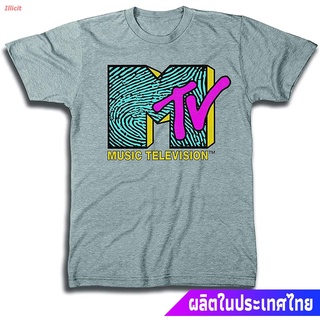เสื้อยืดลำลอง MTV Mens Shirt With Checkerboard - #TBT Mens 1980s Clothing - I Want My T-Shirt Popular T-shirts