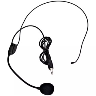 lxj ไมค์โครโฟนคาดศรีษะ Headset Microphone for VoiceBooster Voice Amplifiers - Black