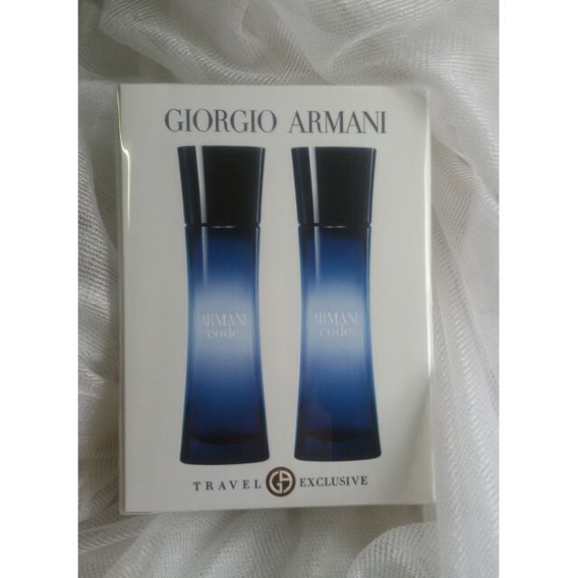 🔥ของแท้🔥 GIORGIO ARMANI CODE for woman travel exclusive 30ml*2