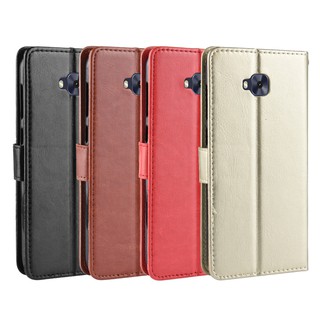 Asus Zenfone 4 Selfie ZD553KL ZB553KL Flip Cover Faux Leather Phone Case ด้วยเชือกเส้นเล็ก, หนัง, ซองโทรศัพท์